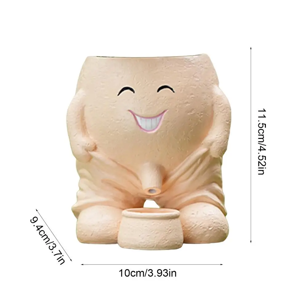 

Цветочный горшок с человеческим лицом, высокая садовая ваза, цветочные горшки для уличных растений с дренажным отверстием для офисов, сада, патио