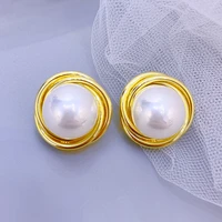 %d1%81%d0%b5%d1%80%d1%8c%d0%b3%d0%b8 fashion 925 silver needle retro simplicity light luxury charm pearl earring niche brand women gift wholesale jewelry