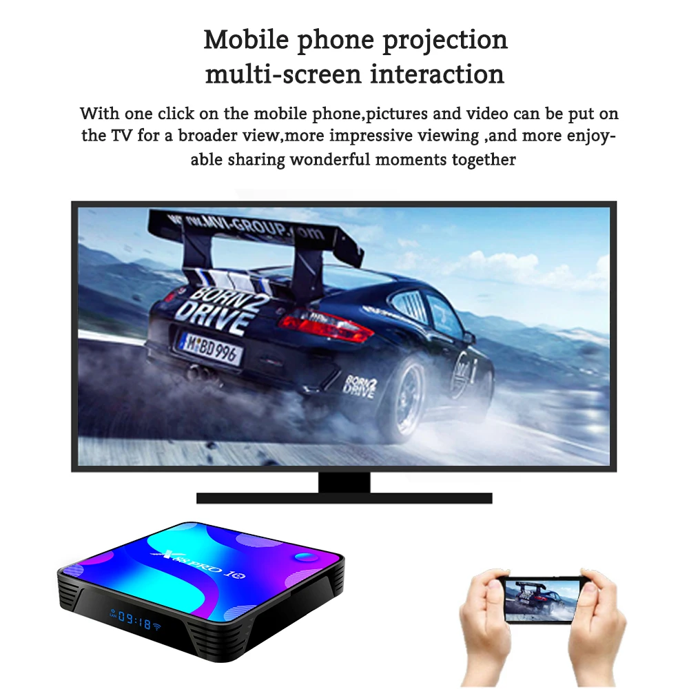 ТВ-приставка X88 Pro 10 Android 11 0 4 + 64 ГБ USB3.0 1080P H.265 4K 60 к/с