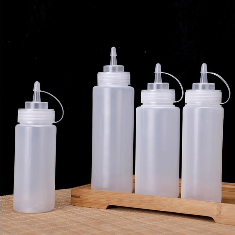 

1pcs Squeeze Squirt Condiment Bottles Salad Sauce Bottle Dispenser Ketchup Cruet 240-1000ml for home Restaurant