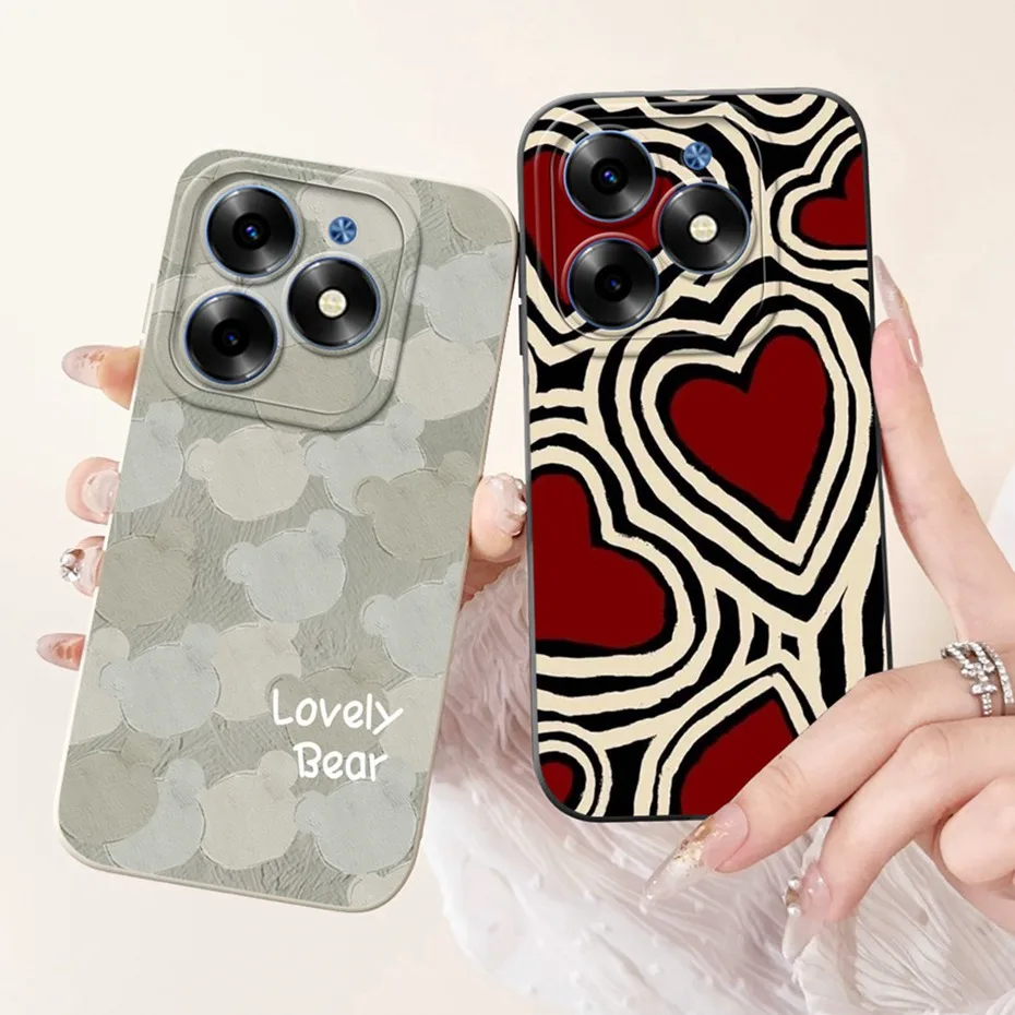 Модная Защитная крышка объектива для Tecno Spark Go 2024 BG6 мягкие силиконовые