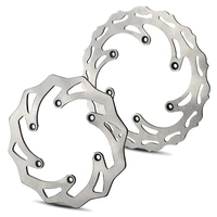 nicecnc motocross steel front rear brake disc rotor for ktm 125 500 150 250 350 exc excf sx sxf xc xcw xcf xcfw for husqvarna