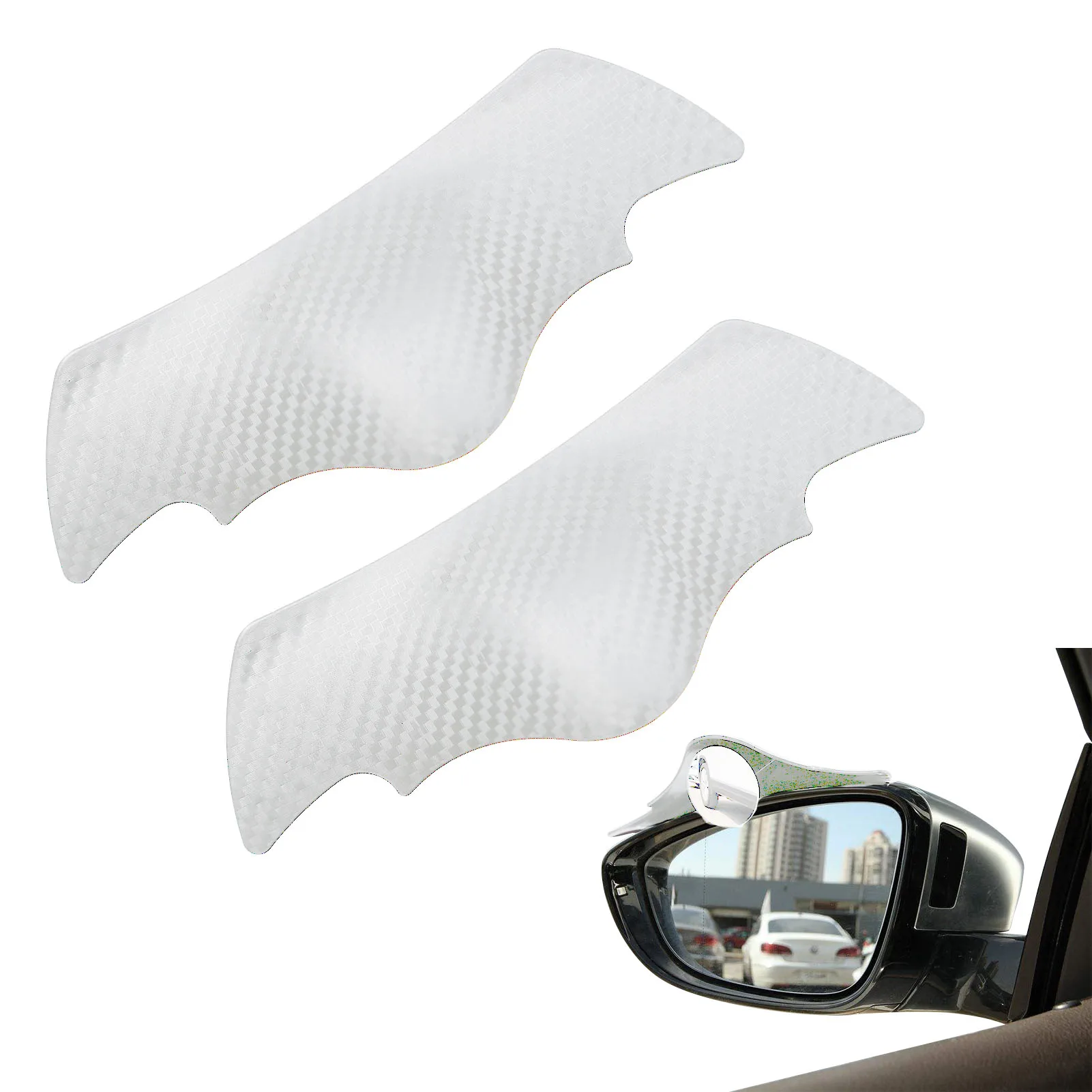 

2pcs Car Blind Spot Mirror Car Rearview Auxiliary Mirror HD Convex Mirror Wide Angle Rear View Mirror Rain Eyebrow For Car Truck