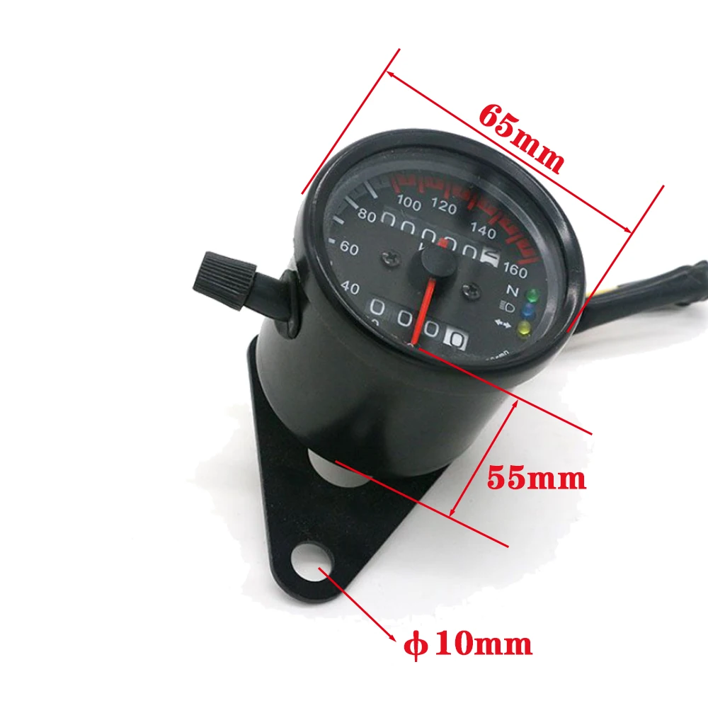 Универсальный одометр для мотоцикла 12 В двойной скоростной измеритель со