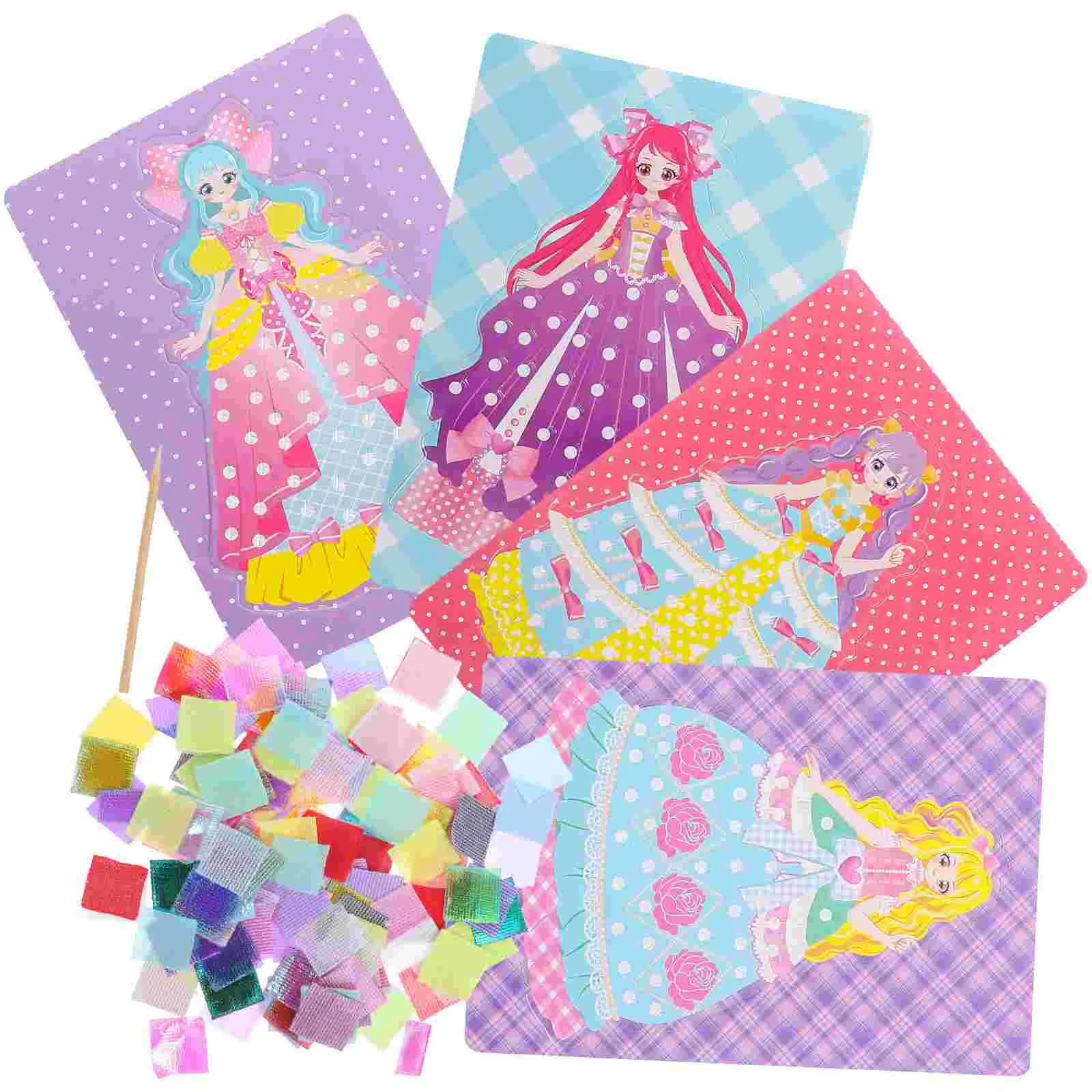 

Puncture Painting Girls Toy Gift Sewing Embroidery Kit DIY Needlework Tool Handmade Stitchwork Children Crafts