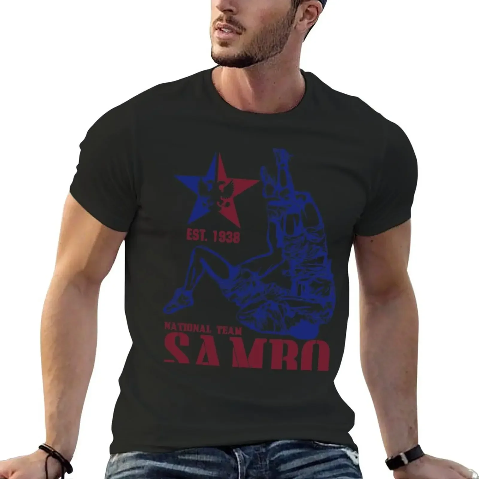 Sambo T-Shirt kawaii clothes man essential t shirt mens tall shirts