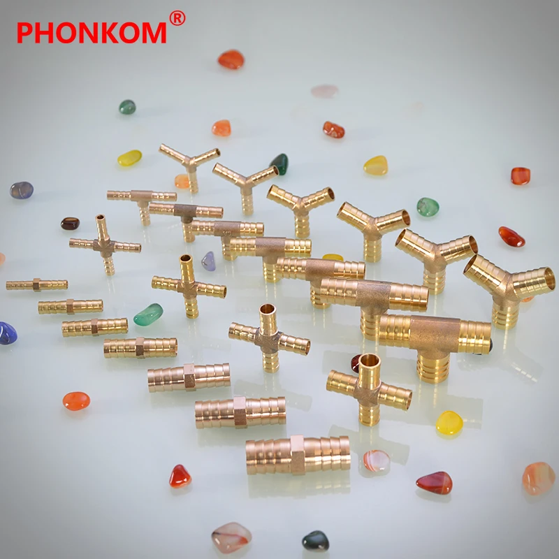 Латунные фитинги для труб с зазубринами PHONKOM фитинг адаптера 2 3 4 направления