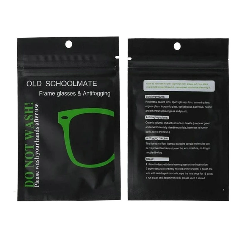 10 шт. Переходники для очков с антизапотевающим покрытием, одноразовые.