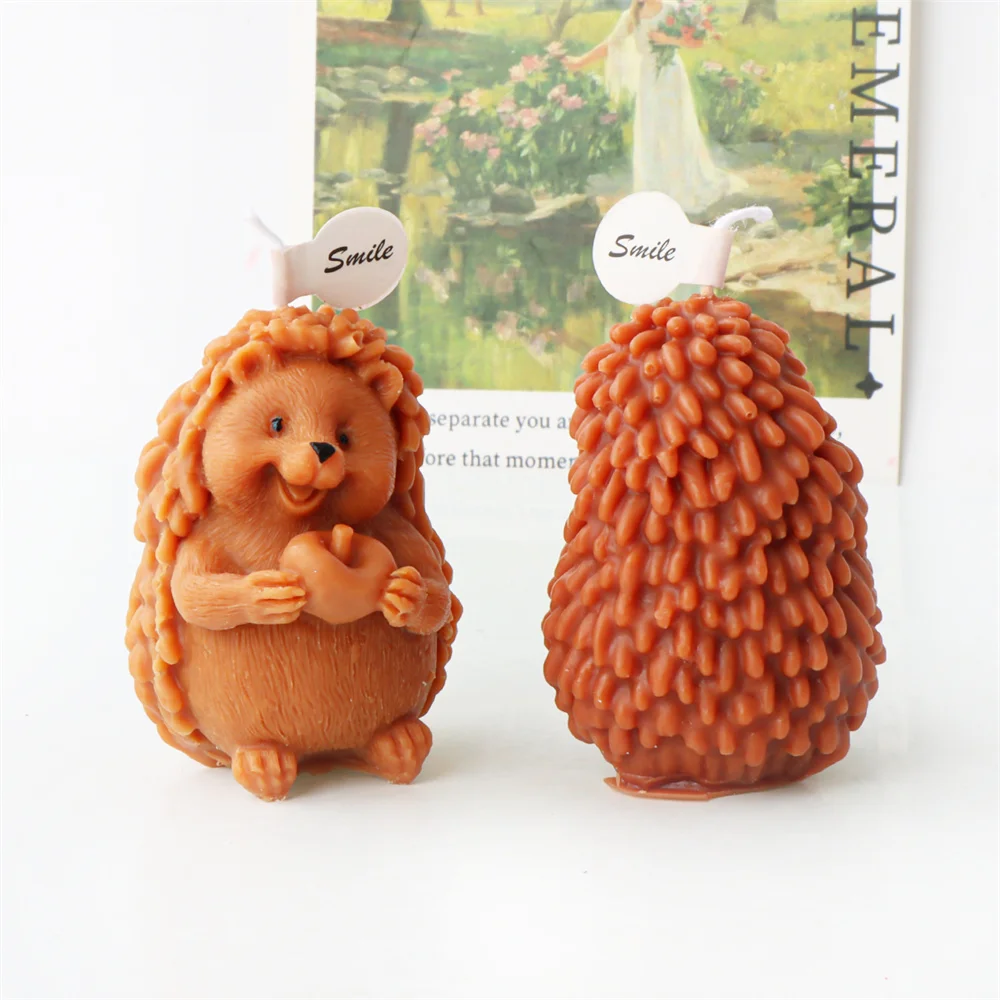 Прекрасная силиконовая форма для мини-ежика наклонная голова улыбающееся