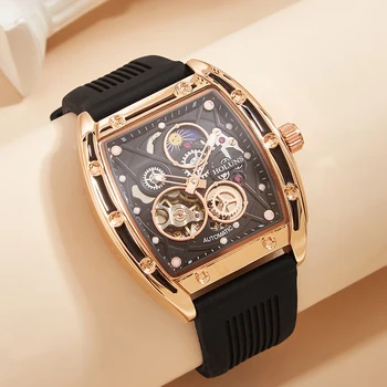 New Top Brand Fashion Automatic wrist watch for man Mechanical Watches Casual Men watch waterproof luxury MAN WATCH montre homme 1