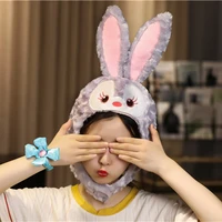 japanese korean girls cute funny headgear hat birthday present photo live performance stage props festival rabbit modelling