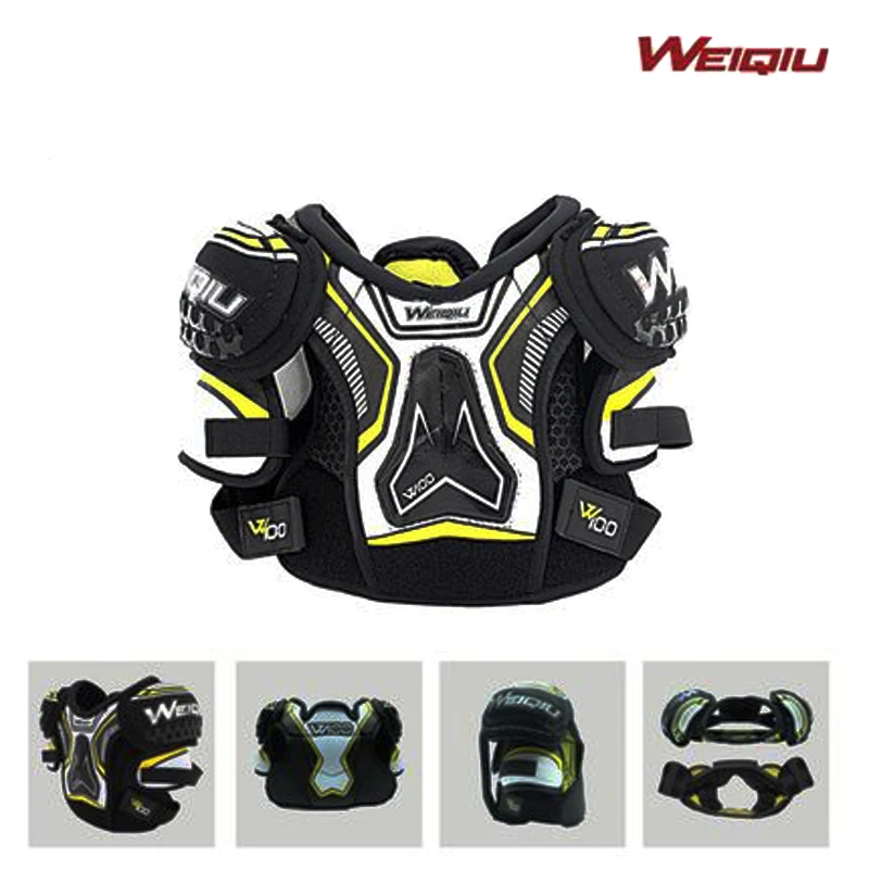 WEIQIU Full Set 6PCS Ice Hockey Protective Gear W-100 Skateboard Elbow Hip Pads Kneepads Wrist Safety Guard Protector For Kids
