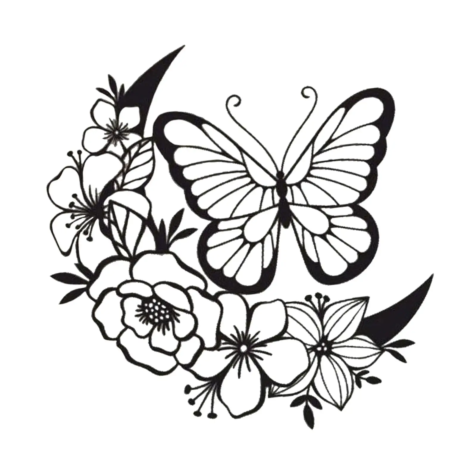 

Деревенский цветок бабочки настенное художественное украшение для прихожей офиса