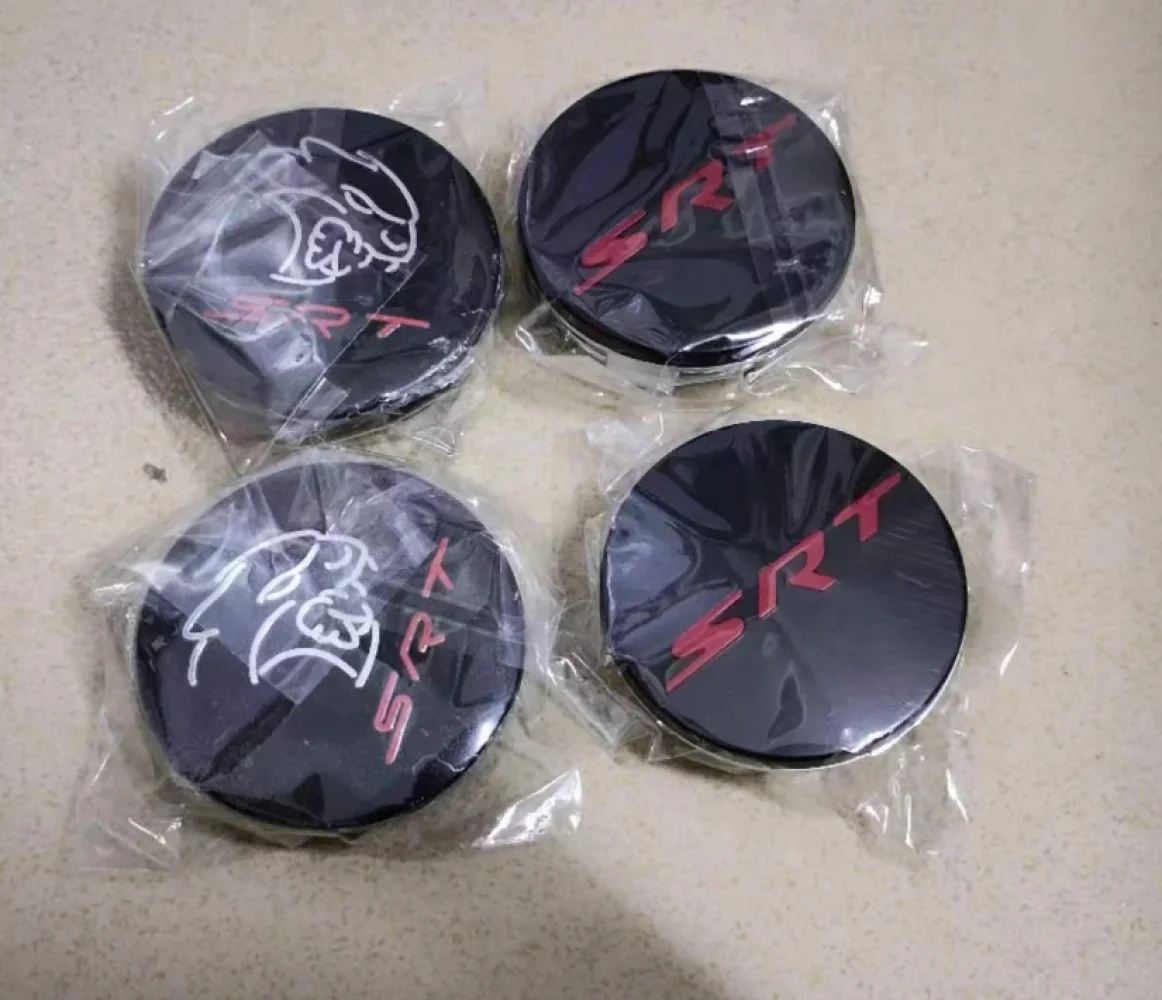 4 шт. 63 мм колпаки центральной ступицы колес SRT для Dodge Challenger Charger Nitro Caliber Journey Caravan