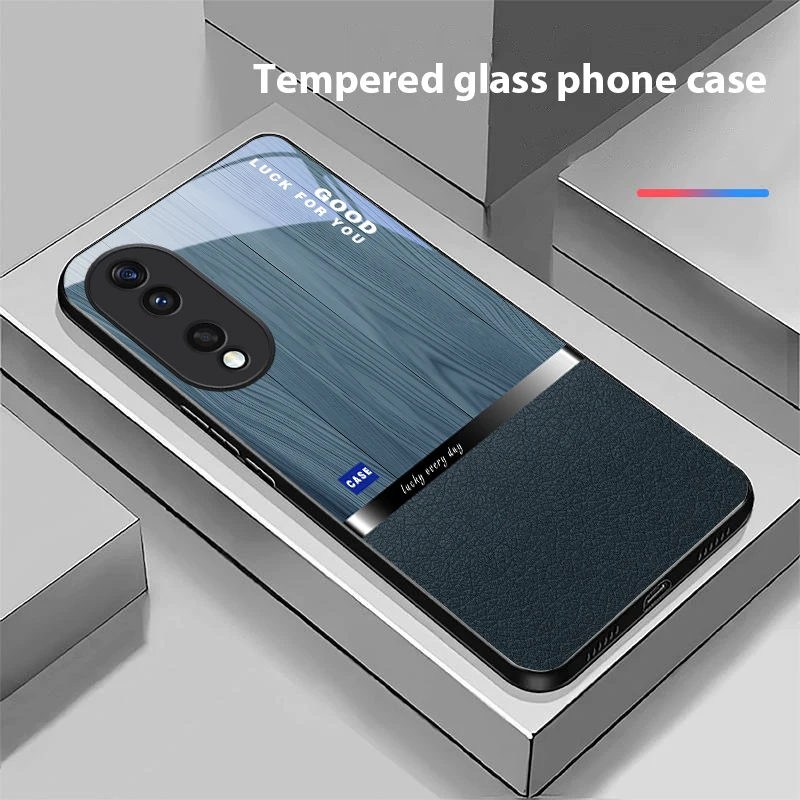 Черный золотой чехол-накладка из стекла для Honor X6, X9c, X9, X6b, X8a, X8, X9b, X5b Plus, X8b, X5 Plus, X30, X9c Smart, X5b, X9a, X30, X50i (art.: 3920da9d41a4e) - 3920da9d41a4e