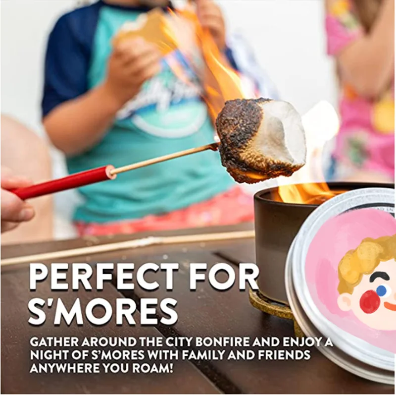 Туристические портативные свечи для костра подсвечник из натурального соевого