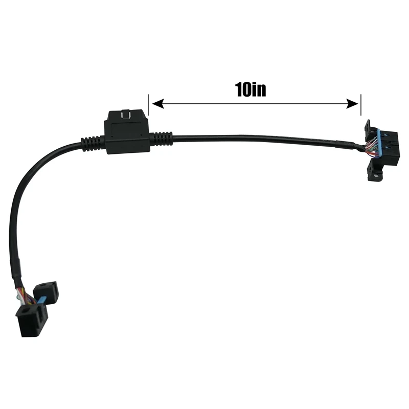 60 см 16 контактов прямоугольный универсальный OBD2 разветвитель Y Открытый кабель