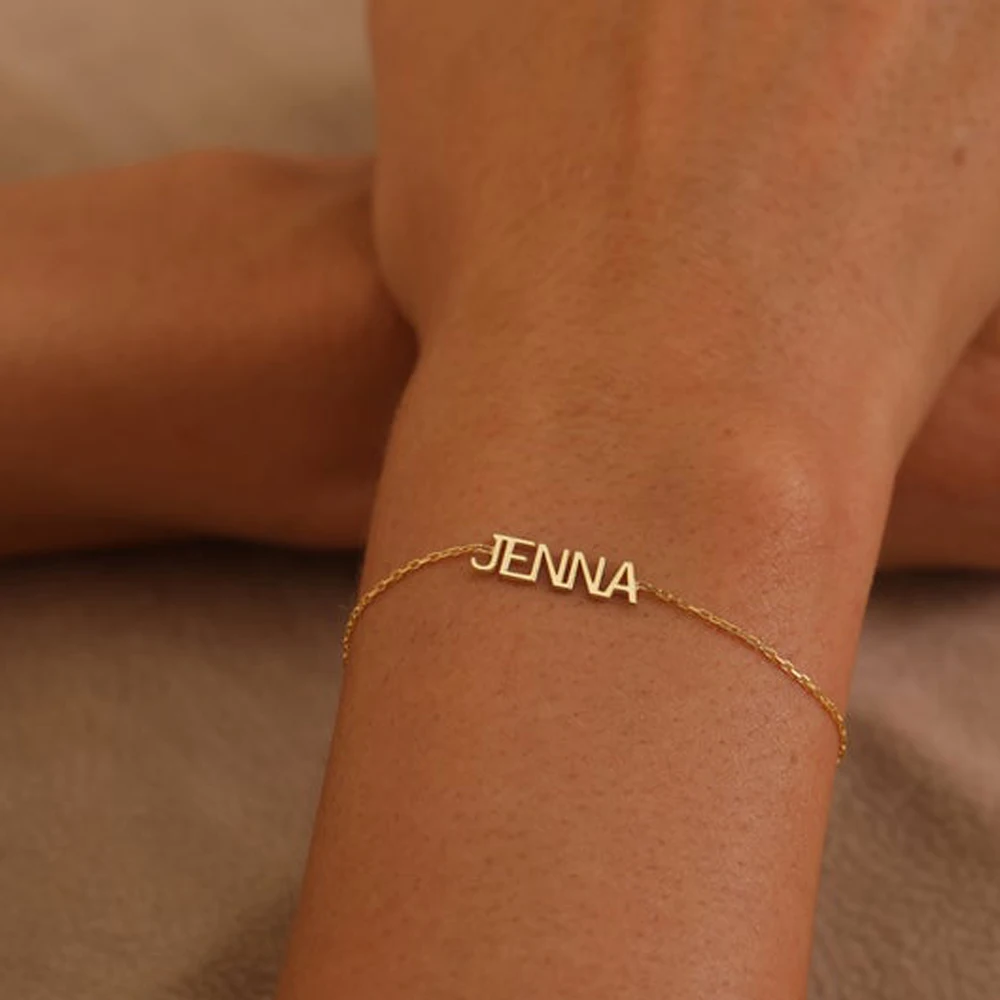 Personalized Handwritten Signature Custom Name Bracelets for Women Stainless Steel Jewelry Gifts Adjustable Chain Pulseras Mujer