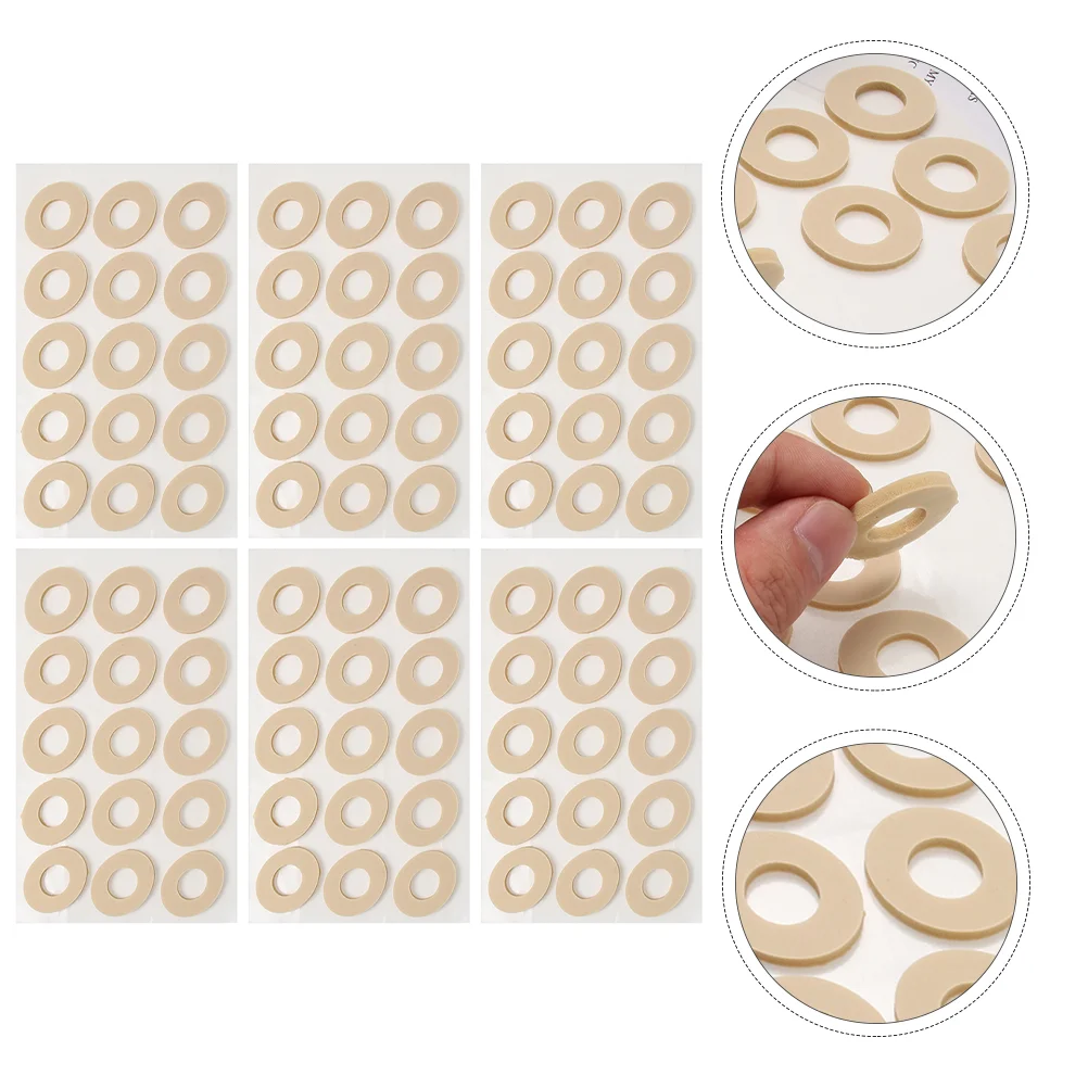 

90 Pcs/6 Latex Corn Stickers Toe Protector Callus Cushions Foot Pads Foam Heel Paste Non-woven Fabric Protection for the feet