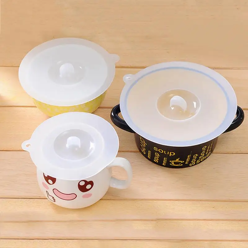 

Silicone Cups Ceramic Cup Dust Cover Cup Lid Heat Resistant Reusable Sealed Cover Kitchen Accessories 105125145cm