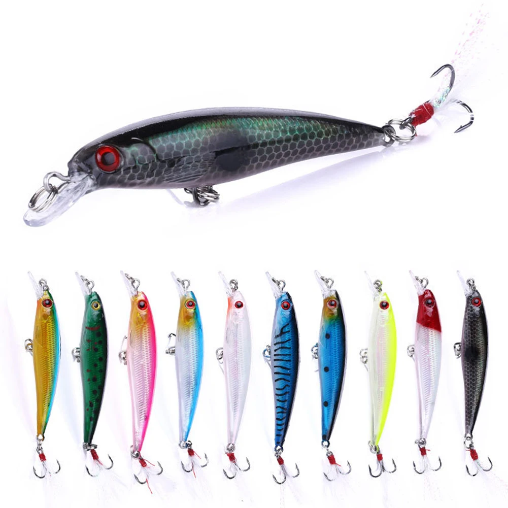 

1pcs 9cm/8g Trolling Bait Minnow Fishing Lure Bass Crankbait Tackle Wobbler Iscas Artificial Hard Baits Crap Bass Pike Treble