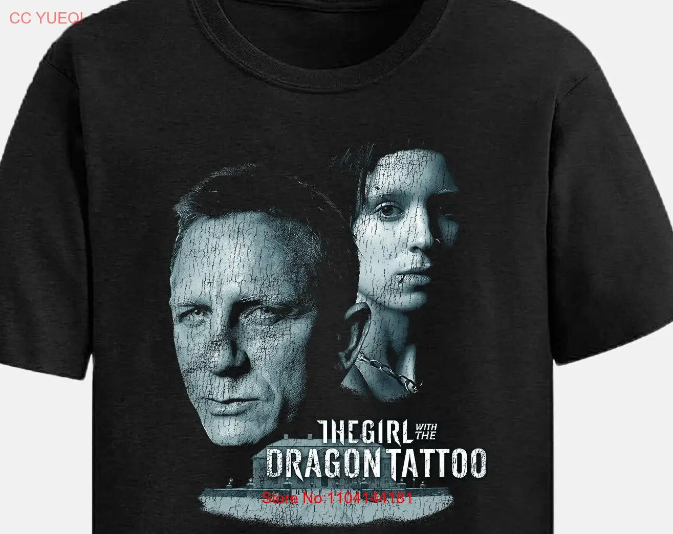 Футболка Девушка с татуировкой дракона 2011 Дэвид Фитчер Дэниел Креййг фильм