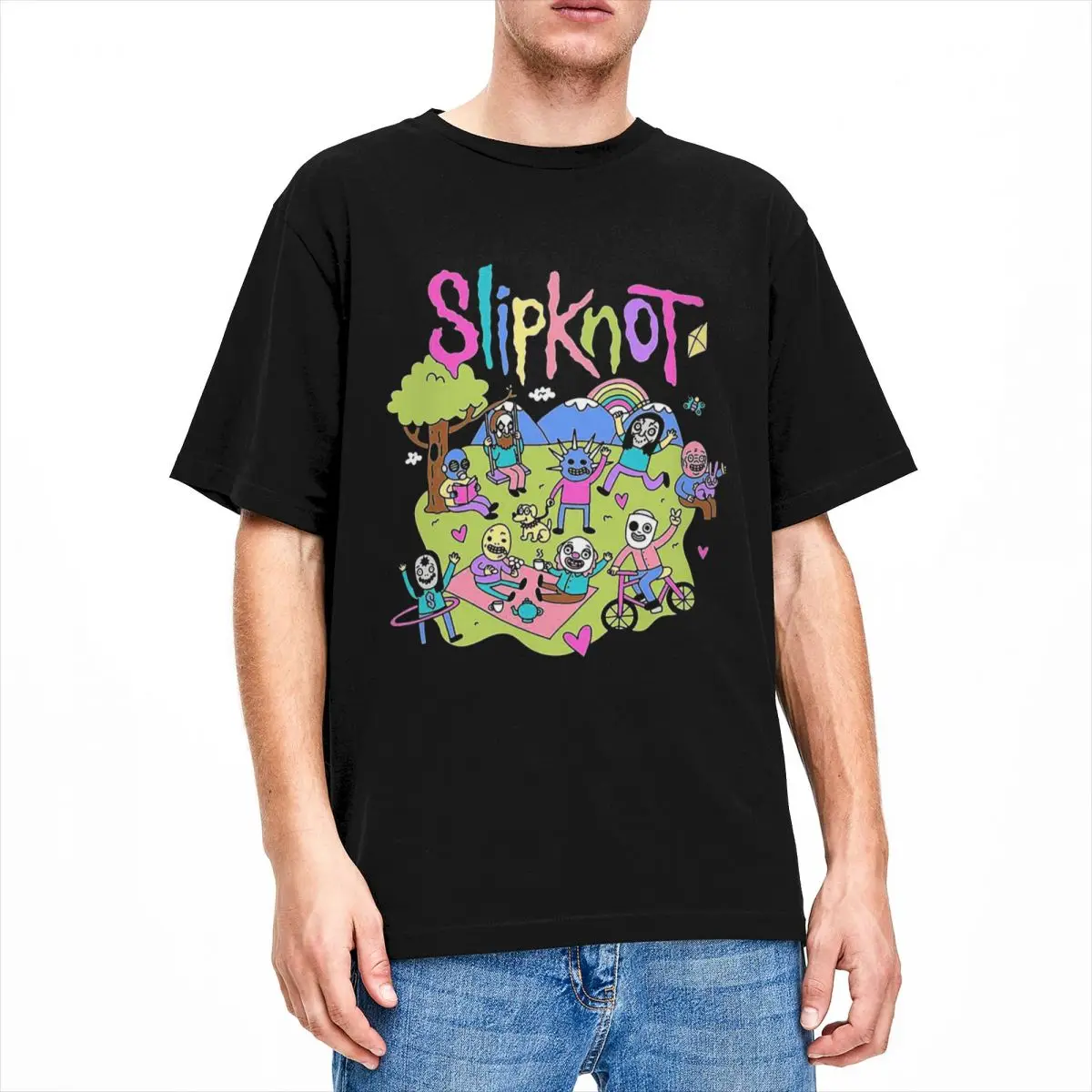 

Music Band Men Women's T Shirt Novelty Merch Casual Tee Shirt Short Sleeve O Neck T-Shirt Cotton Summer Tops