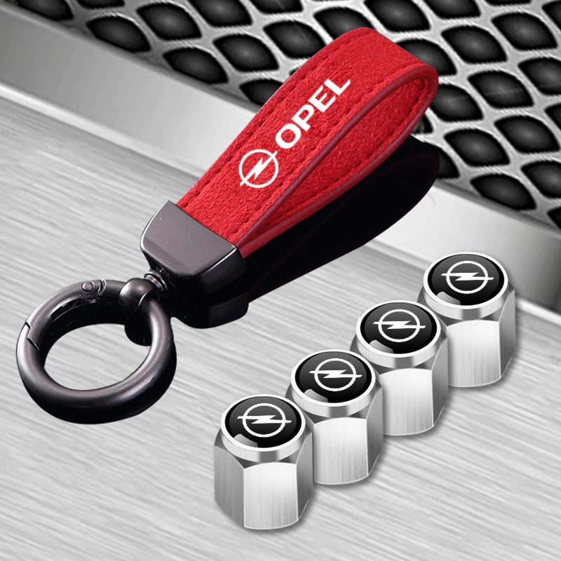 Кольца для ключей (4 шт.) и металлические колпачки на ниппели шин для Opel Astra G H J K F, Corsa D, Zafira B, Insignia, Mokka, Regal (art.: 3920da2b4d250) - 3920da2b4d250