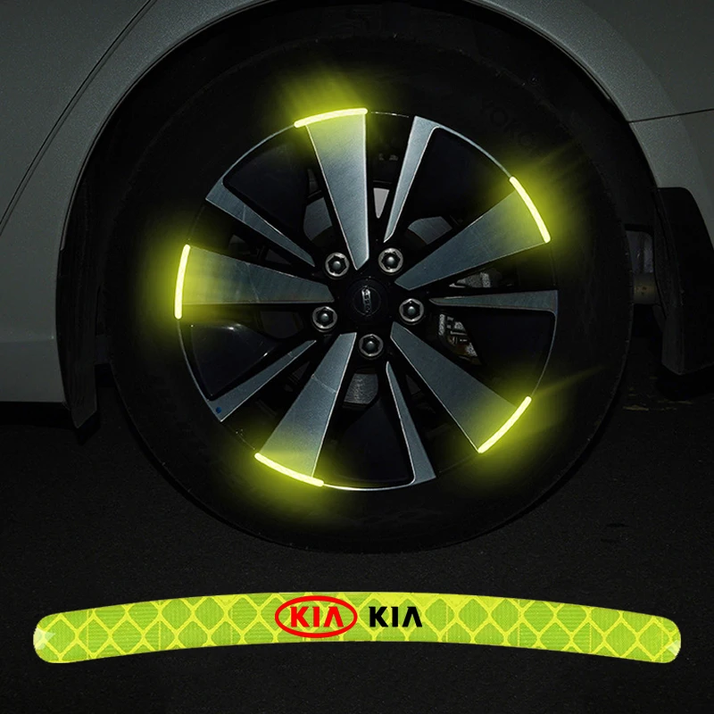 20 шт. подходящие автомобильные наклейки на колеса декоративные светоотражающие