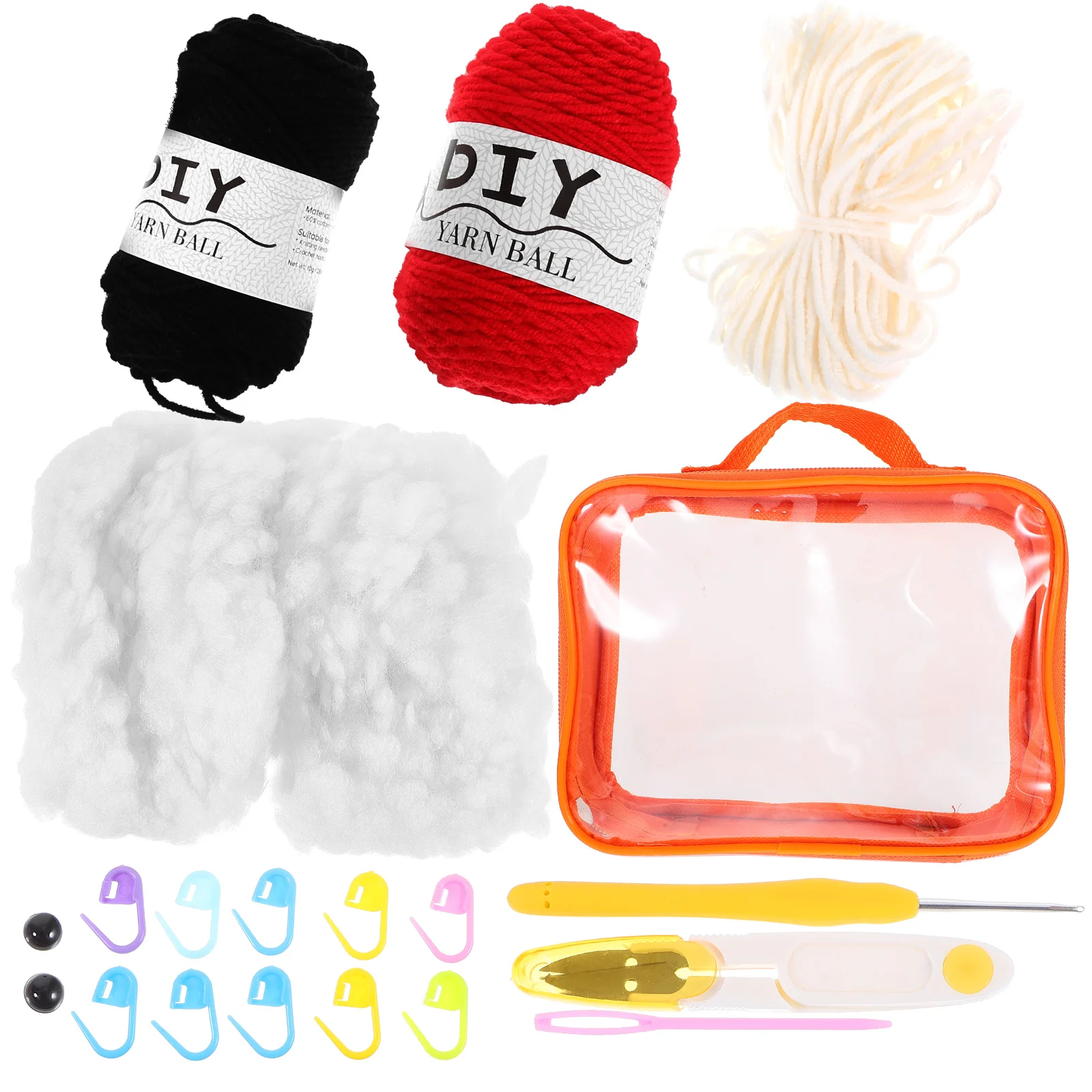 

1 комплект вязального крючка, набор жуков, материалы для вязания «сделай сам», инструмент и аксессуары для вязания