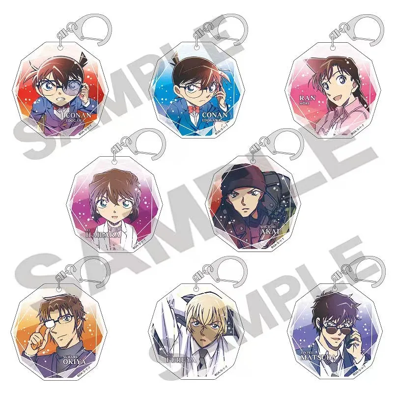 

Anime Conan Haibara Ai Furuya Rei Bourbon Mouri Ran Acrylic Keychain Keyring Figure Model Pendant Toy Cosplay dc001