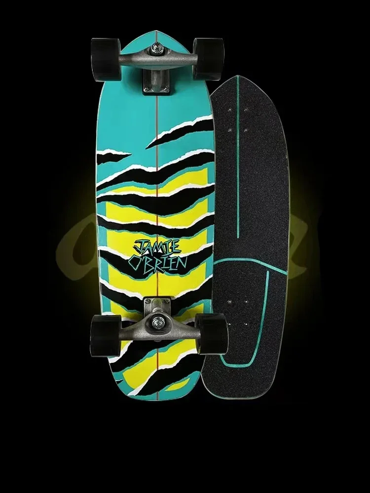 Фото Скейтборд Surf Land CX4 CX7 Maple Single Kick Carving Cruiser Скейтборд Longboard Pumping Cool Side Sport Street Outdo №5