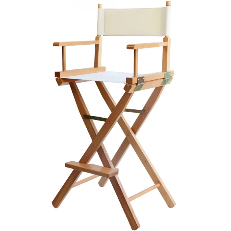 Folding Wood Outdoor Casual Canvas Bar Make-up Office Fishing Beach Chai Portable Chair