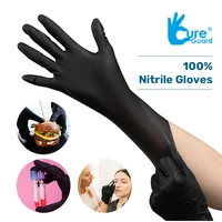 black disposable 100 nitrile gloves 20pcs latex free powder free vinyl tattoo kitchen cleaning gloves s to xl