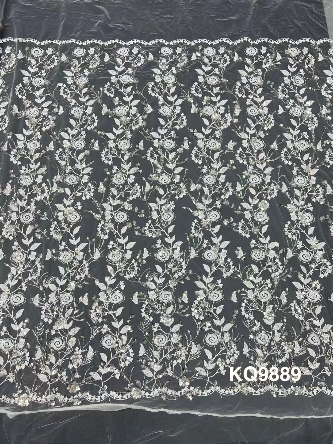 Отличная мода элегантные французские бусины с блестками тюлевое кружево супер