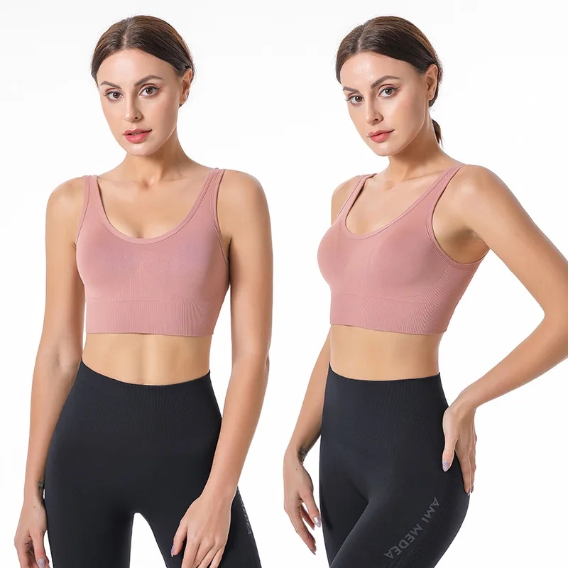 Women Sports Bras Push Up Wire Free Crop Top Fitness Gym Adjustable Breathable Top Sexy Running Yoga Sportswear Bralette Bandeau