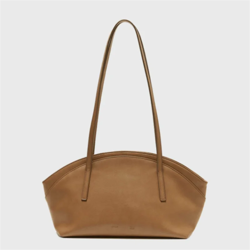 

Осенне-зимняя универсальная простая сумка под подмышку нишевая Ретро сумка через плечо большая сумка в форме ракушки женская сумка