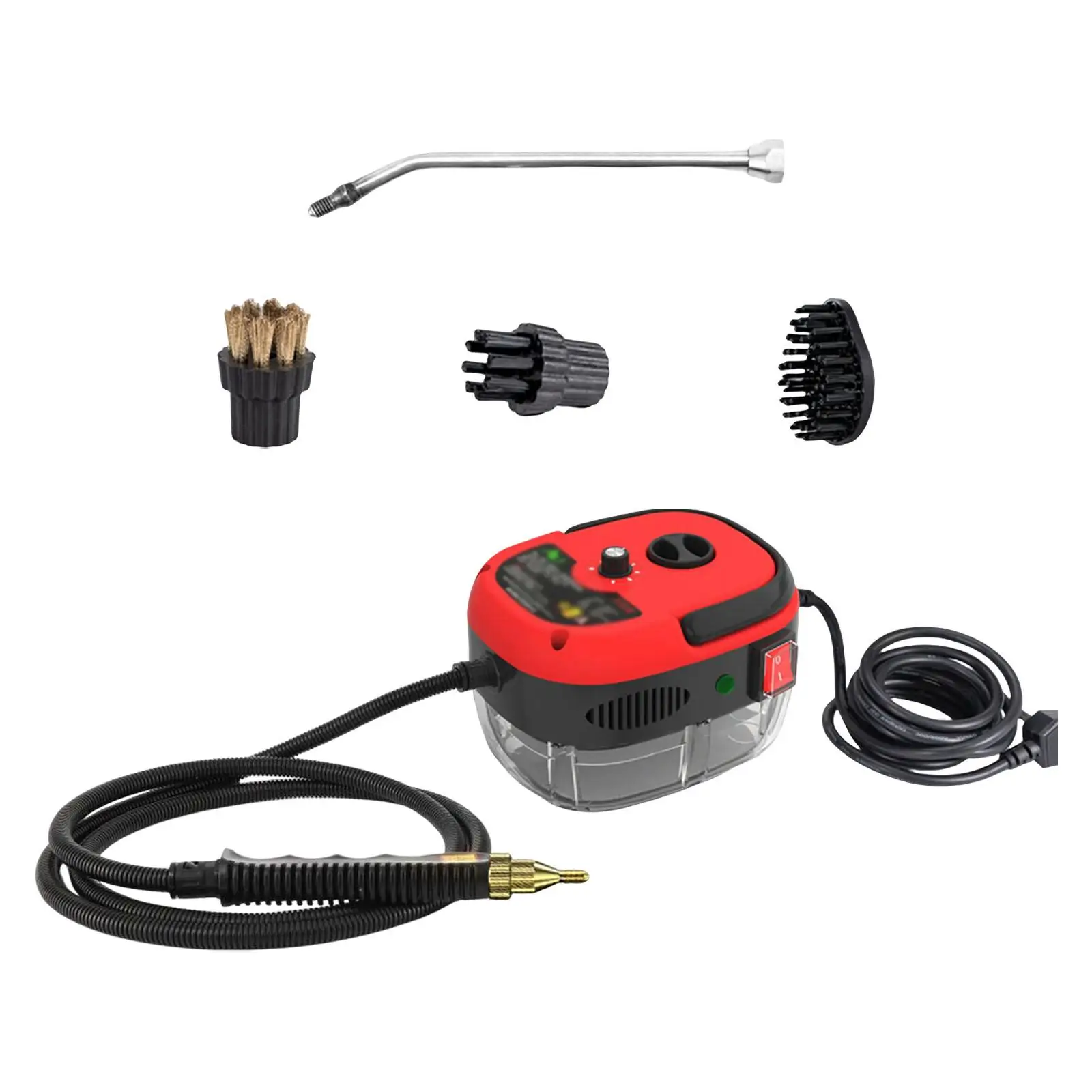 

Adjustable Steamer with Large Tank with Brush Head Portable 2500W Handheld Steam Cleaner for Driveways Patios Home Household Car