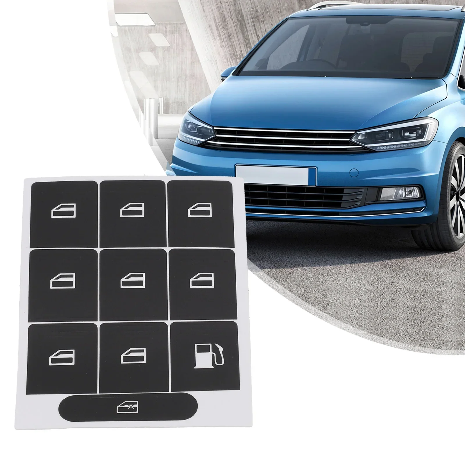 Фото Авто Высококачественная виниловая кнопка для ремонта, наклейка для GOLF MK5 для PASSAT B6, высококачественный материал, практичный в использовании №4
