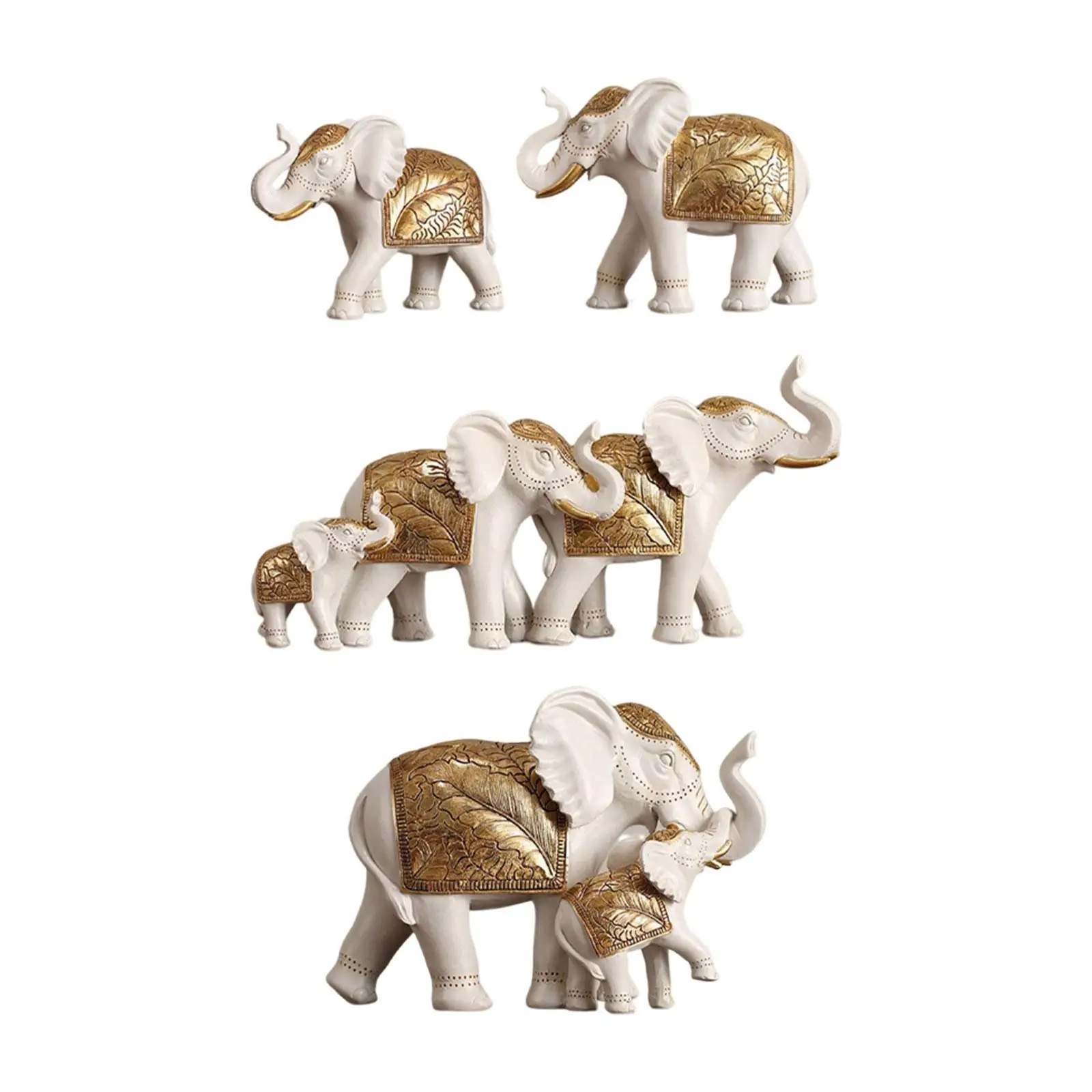 

Статуя слона из смолы, коллекционное украшение, художественная Статуэтка ремесло, животное