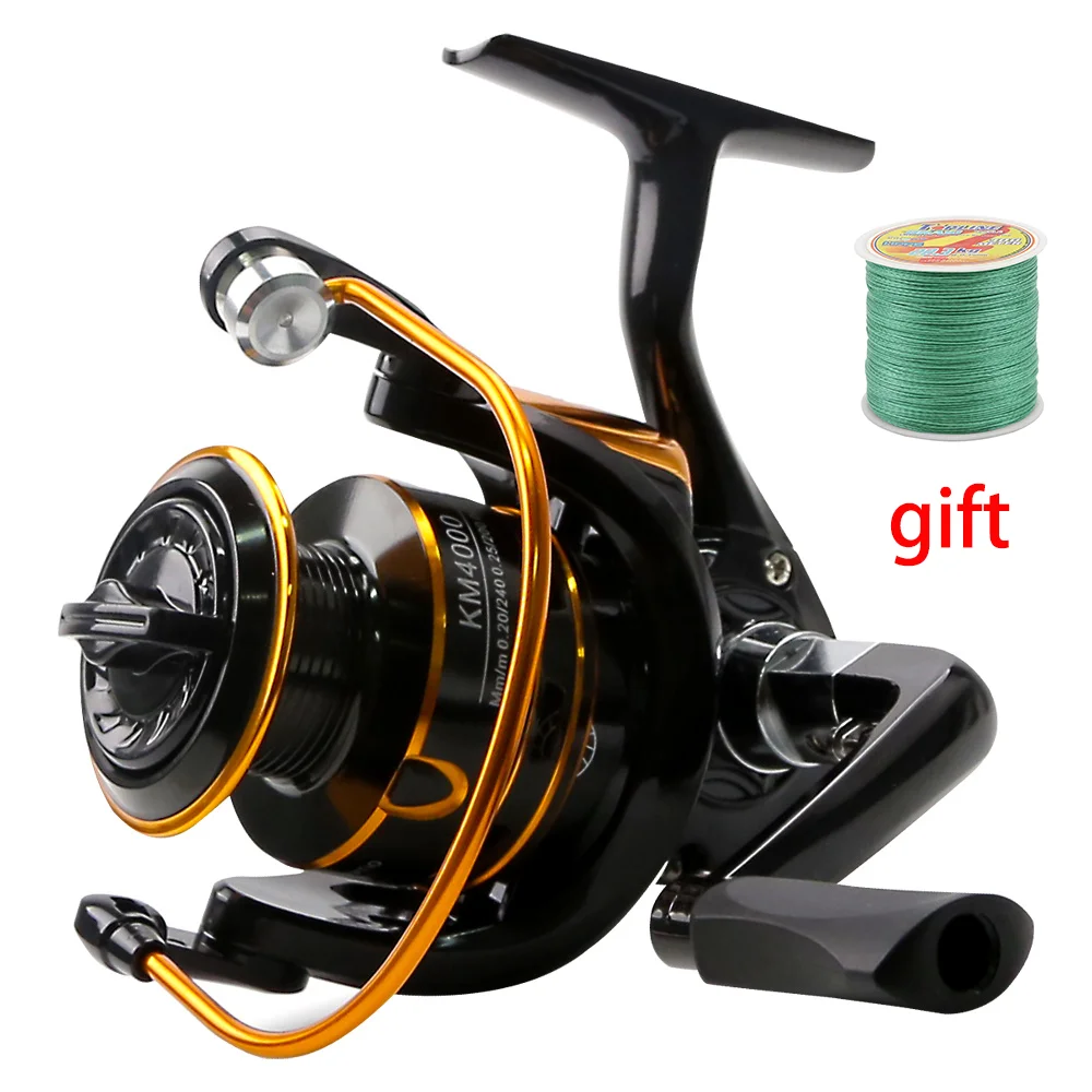 

Topline Tackle Quality Max Drag 21KG Spool Fishing Reel 1000-7000 5.2:1 Saltwater Spinning Reel Coils 3000 Pêche