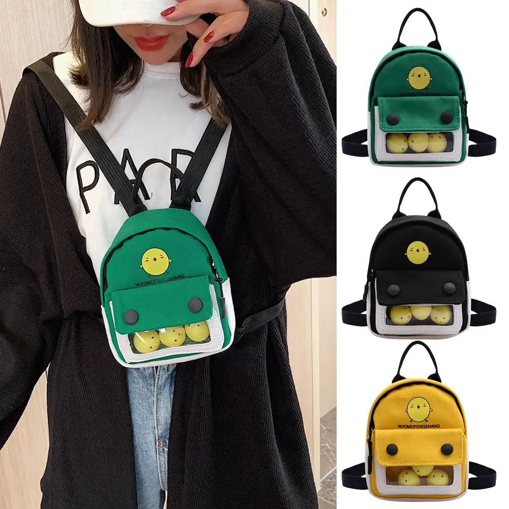 

Hot Sale Backpacks Solid Color Women Backpack Outdoor Travel Cartoon Cute Schoolbag Zipper Girls Kids Knapsack Shopping