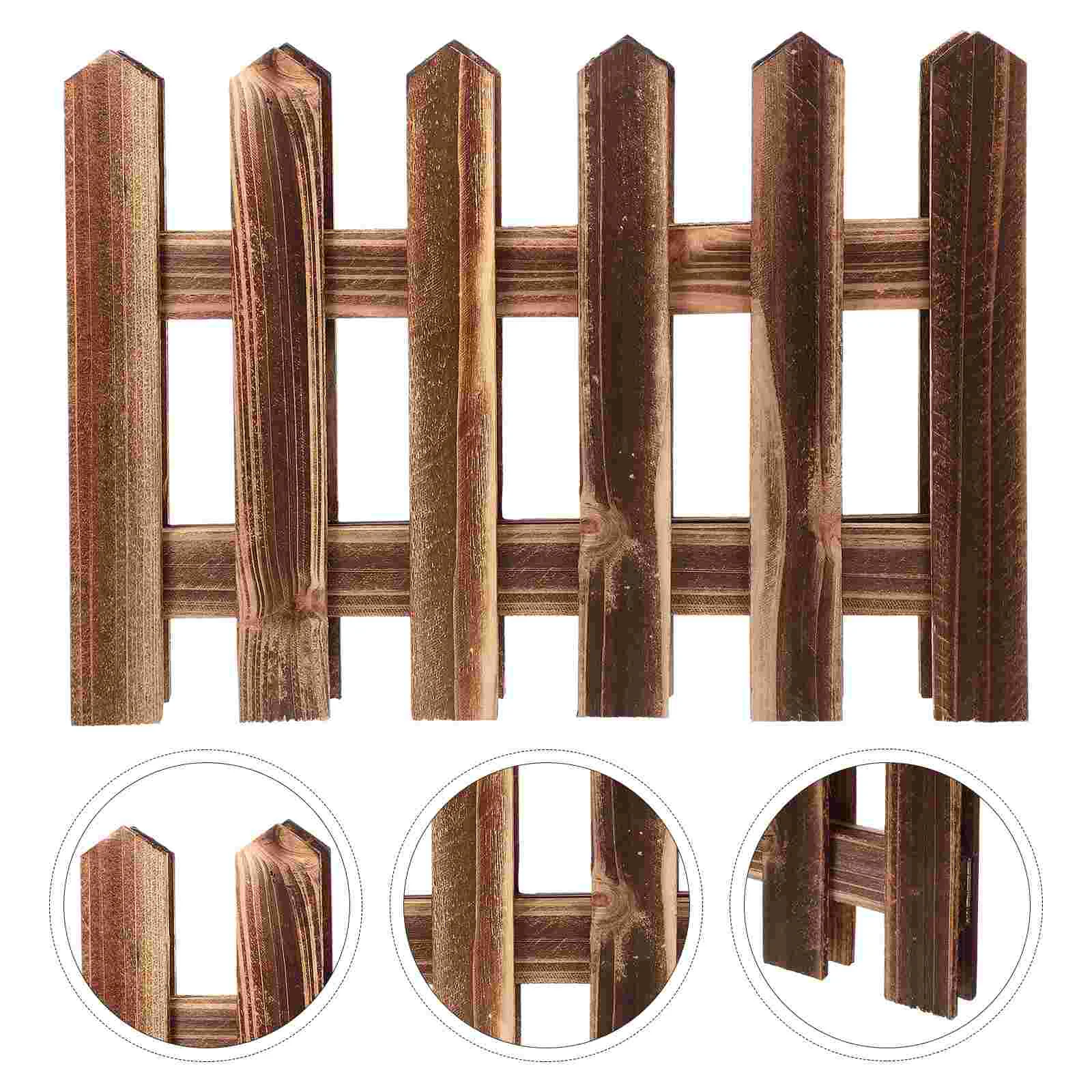 

Garden Wood Fence Yard Fence Outdoor Wood Fence Garden Decoration Lawn Fence