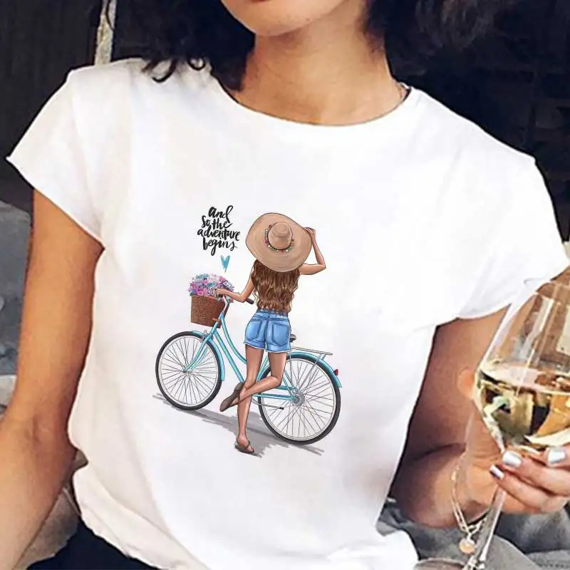 

2021 Shangt-shirt women's ullzang cute anime T-shirt top three way women in the