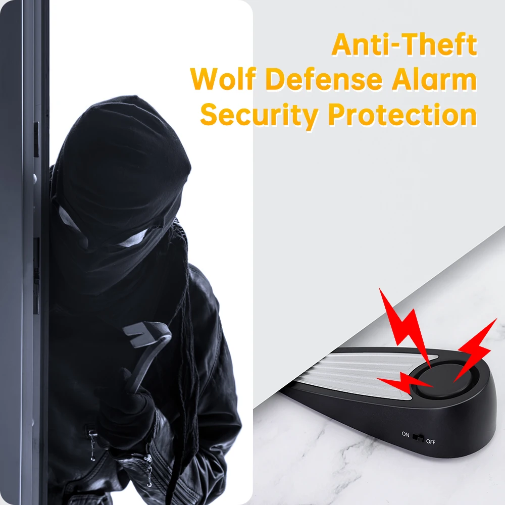 Беспроводная Дверная Стоп-сигнализация 130 дБ Вибрационная Защелка Система