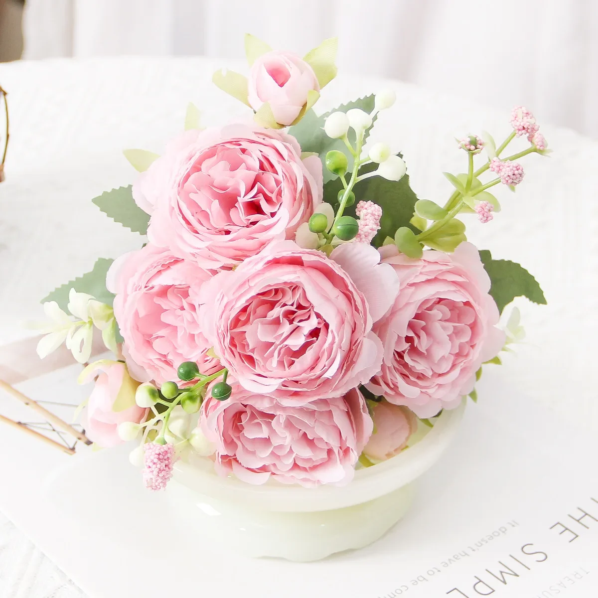 Ваза Для Цветов Из Искусственного Шелка Украшения Дома Свадебный Скрапбукинг