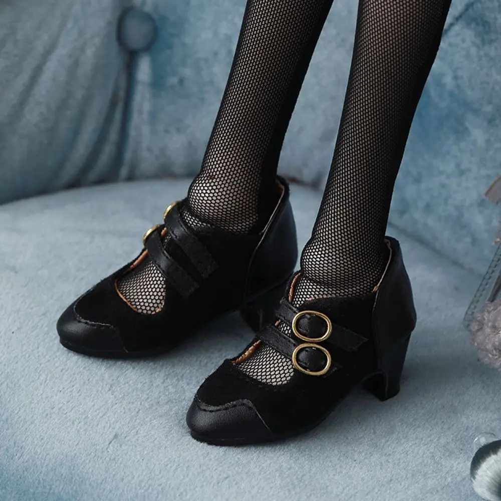 

Handmade 6.5*3.3cm Doll Wearing PU Leather 1/4 Doll Boots Doll Fabric Shoes Play House Accessories Doll Princess Shoes