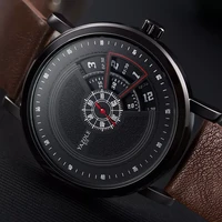 uthai cq57 men%e2%80%99s quartz wrist watch clock leather strap sport business casual waterproof top brand simple for male new 2020