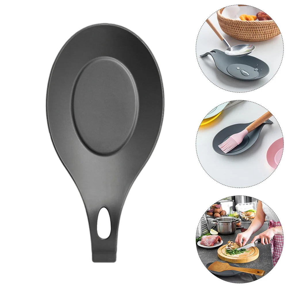 

Rest Spoon Holder Ladle Utensil Stand Kitchenware Rack Fork Silicone Spatula Kitchen Tableware Stovetop Metal