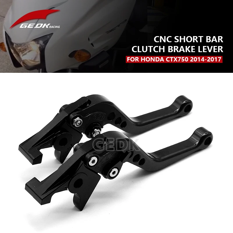 

2 Finger Short Grip for Honda CTX750 2014 2015 2016 2017 Motorcycle Clutch Brake Lever CNC Aluminum Modification Accessories